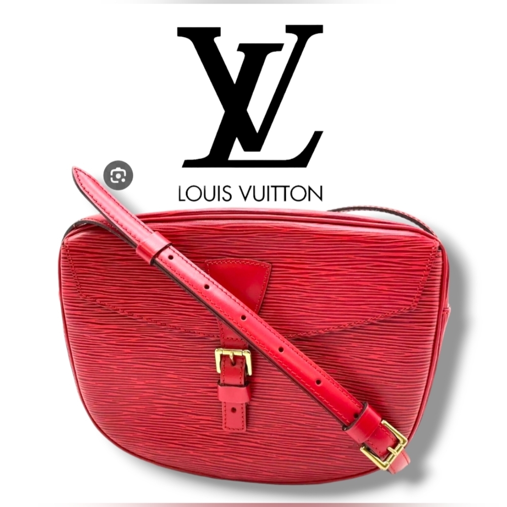 Authentic  LouisVuitton Epi Red Jeune Fille MM